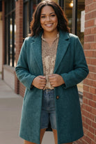 Frosted Teal Dream Coat - Charming Charlie