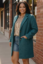 Frosted Teal Dream Coat - Charming Charlie
