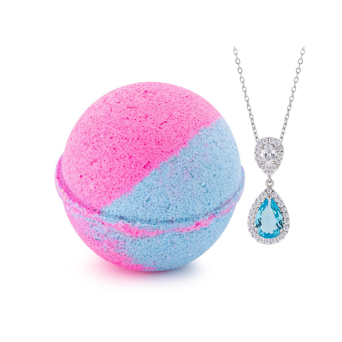 Cotton Candy 10oz Jewelry Necklace Bath Bomb - Charming Charlie