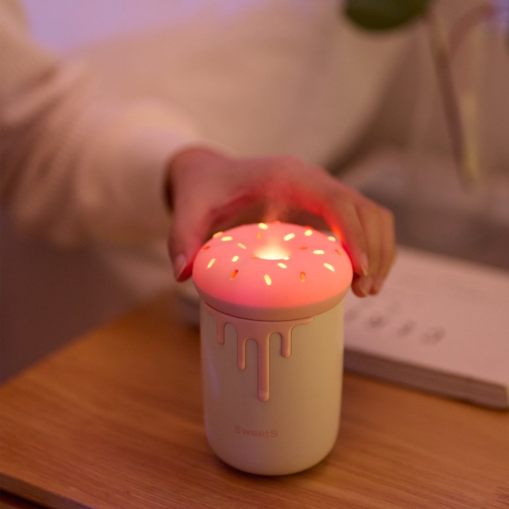 Cute Donut Humidifier With Light - Multitasky