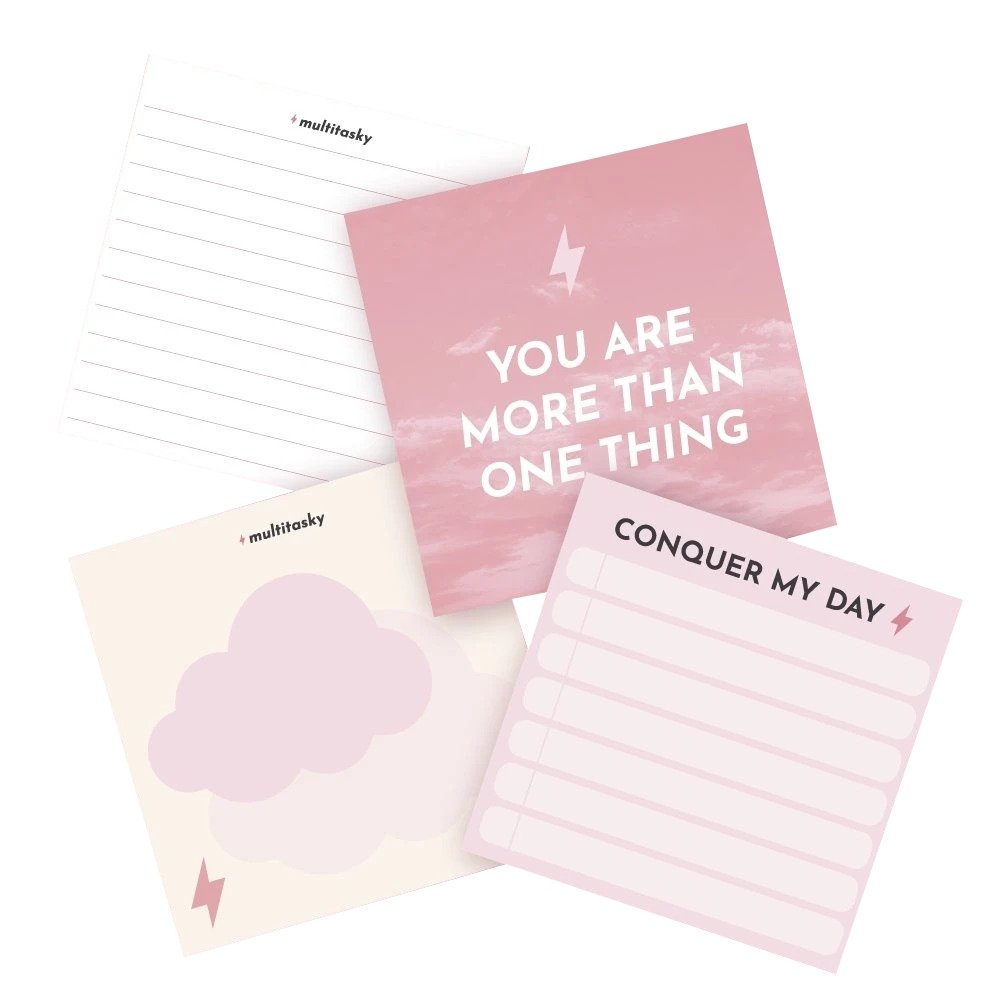 Cute Motivational Sticky Notes - Multitasky