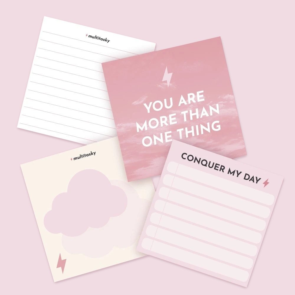 Cute Motivational Sticky Notes - Multitasky