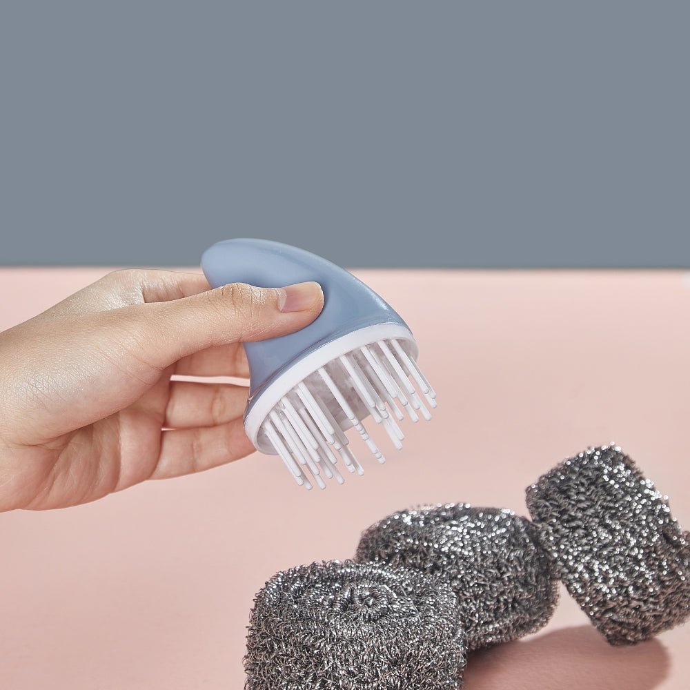 Cute Shark-Fin Pan Scrubber (with 4 scrub refills) - Multitasky