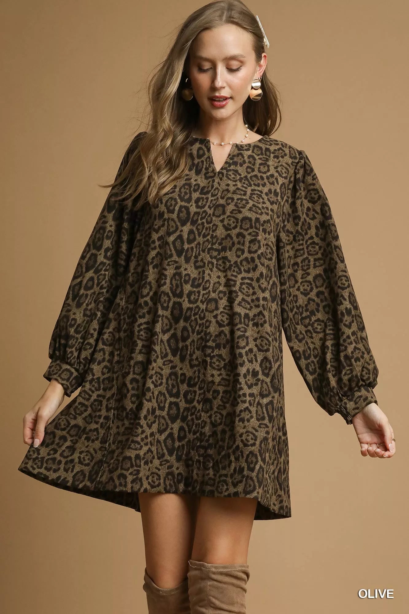 Long Sleeve Dress Next Green Leopard Print Dress In Your Happy Place Olive Green Leopard Dress, Long Sleeve Dress Next Green Leopard Print Dress In Your Happy Place Olive Green Leopard Dress,