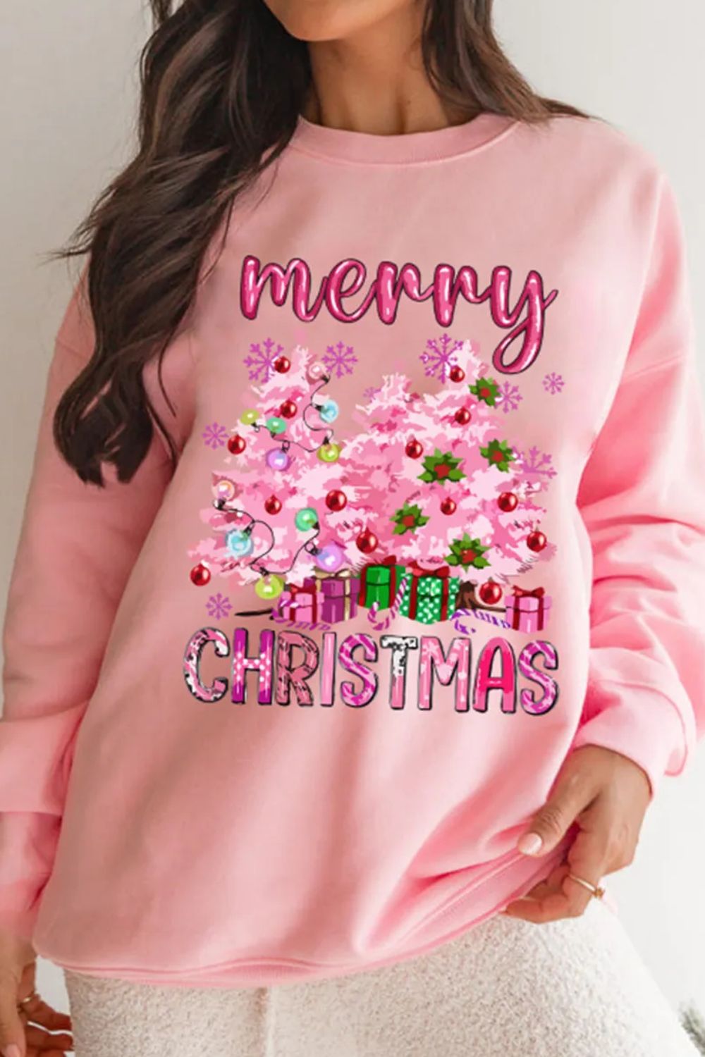 MERRY CHRISTMAS Long Sleeve Sweatshirt - Charming Charlie