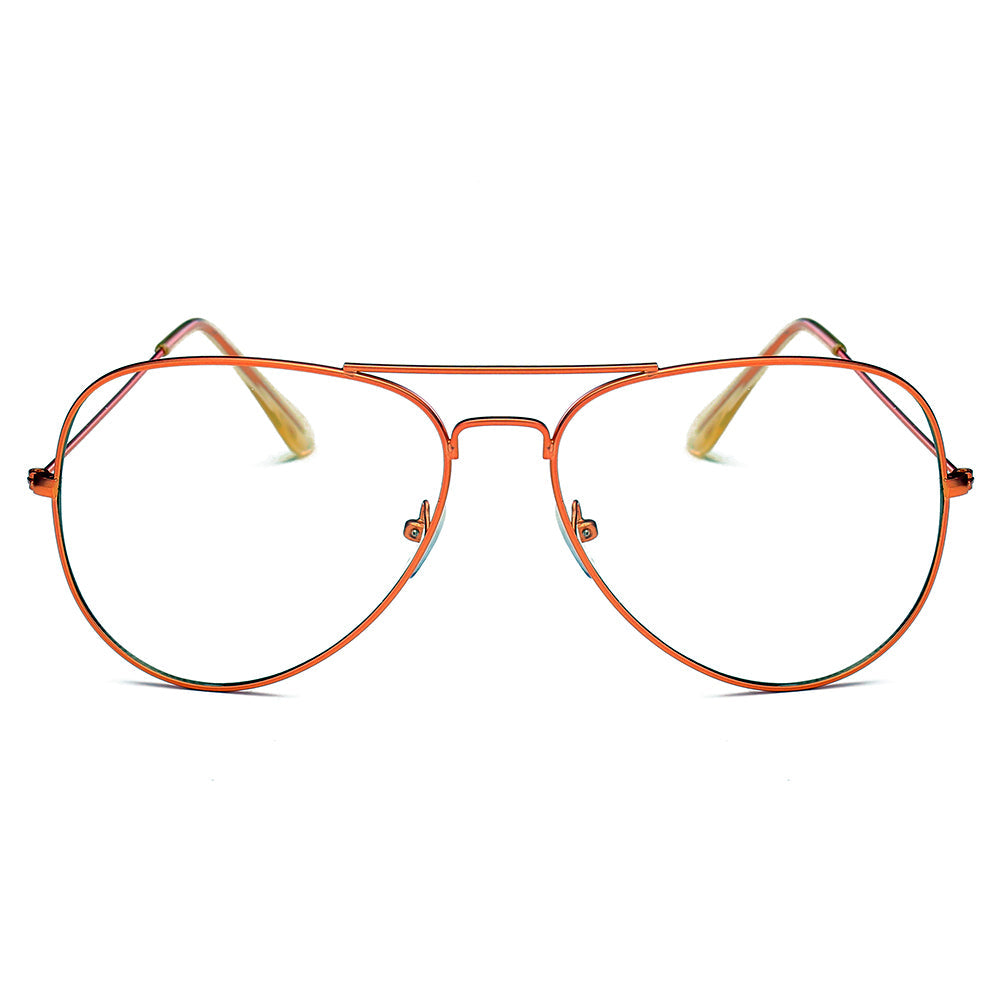 ENID | F1001 - Trendy Aviator Clear Glasses Lens Sun Glasses - Cramilo Eyewear - Stylish Trendy Affordable Sunglasses Clear Glasses Eye Wear Fashion