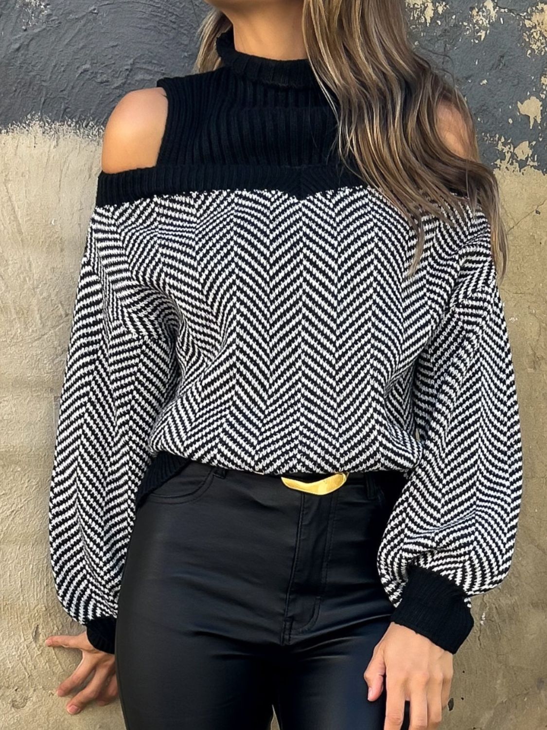 Hotsell cold shoulder sweater