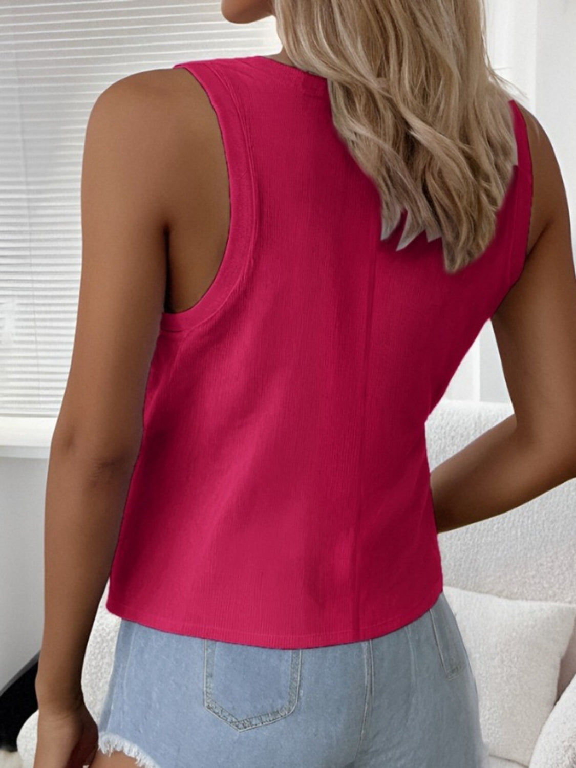 Solid Scoop Neck Tank - Charming Charlie