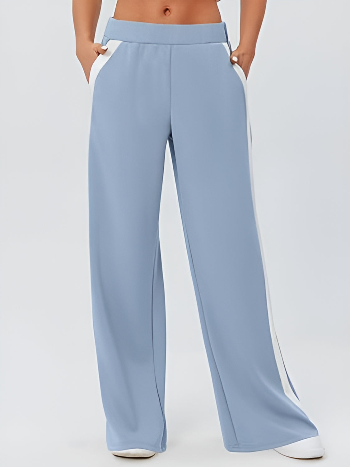 Side Striped Wide Leg Pants - Charming Charlie