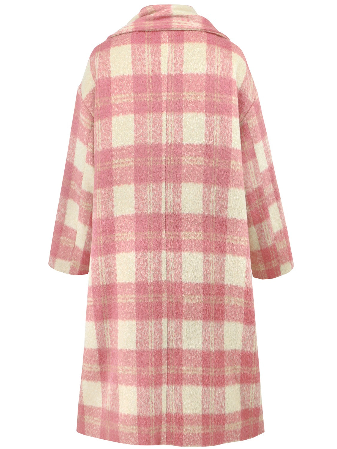 Plaid Button Up Long Sleeve Coat – Charming Charlie