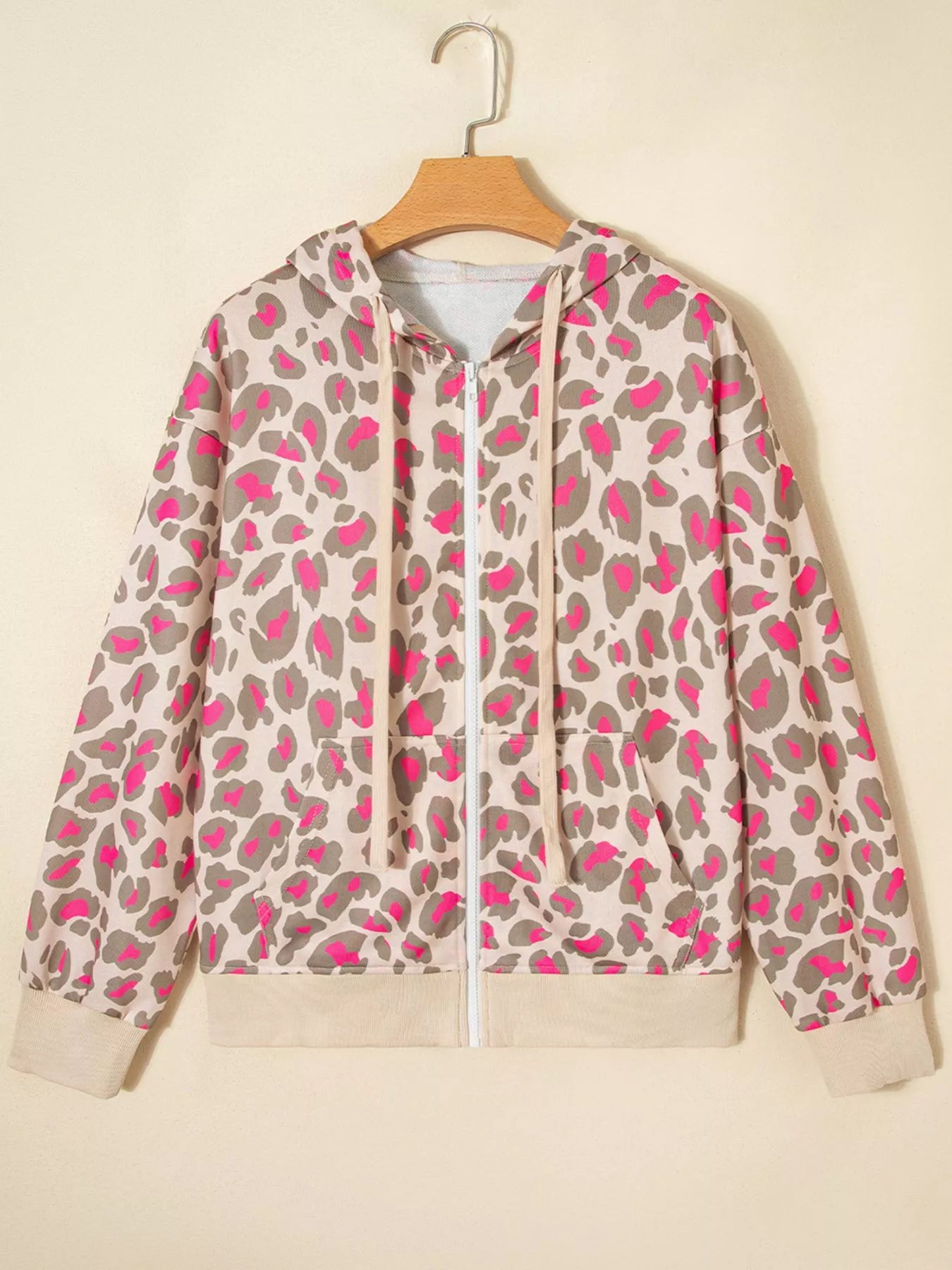 Leopard Print Zip-Up Hoodie – Charming Charlie Leopard Print Zip-Up Hoodie – Charming Charlie