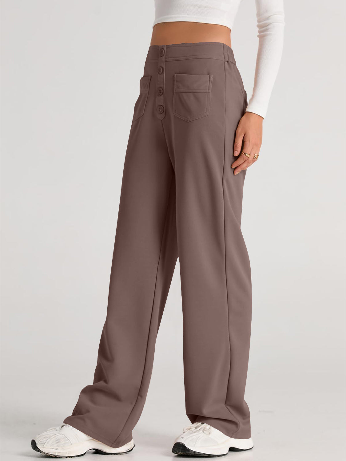 High Waist Wide Leg Pants - Charming Charlie