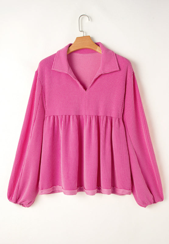レディース Babylclub charmy collar top babypink