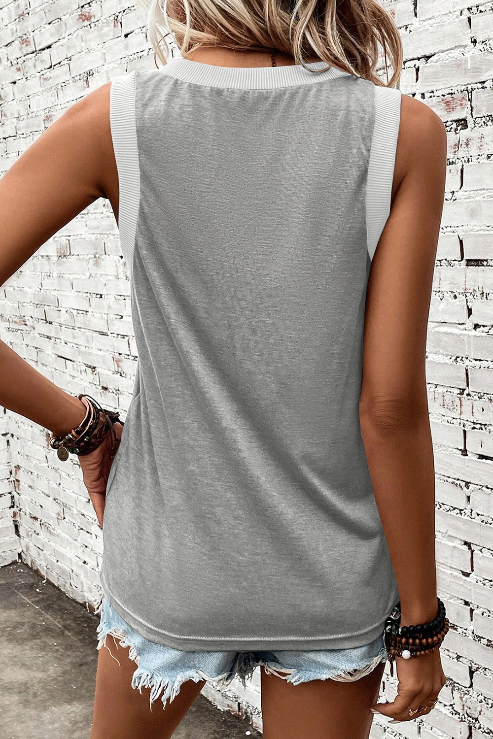 V-Neck Wide Strap Tank - Charming Charlie