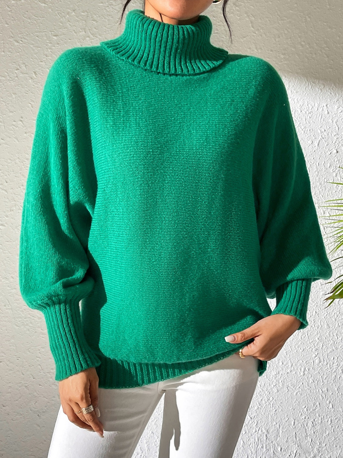 Turtleneck Long Sleeve Sweater - Charming Charlie