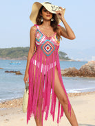 Fringe Spaghetti Strap Cover-Up - Charming Charlie