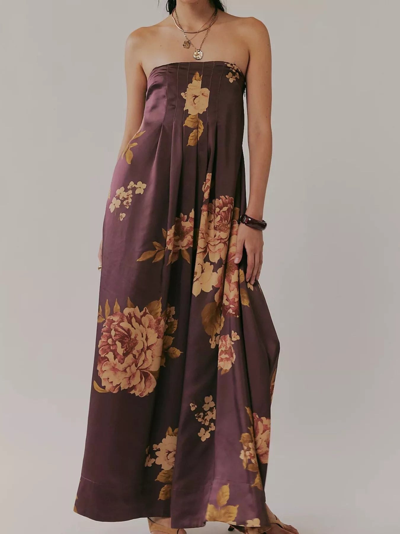 Floral Print Sleeveless Maxi Dress – Charming Charlie