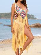 Fringe Spaghetti Strap Cover-Up - Charming Charlie