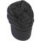 dark-Grey- Ribbed Knit Hat with a Brim offers a sophisticated blend of texture and functionality. Crafted with a detailed ribbed stitch, this hat ensures warmth and durability, while the integrated brim provides essential sun protection without compromising style. Designed for those seeking a refined accessory, it delivers comfort and versatility suitable for various outdoor conditions.