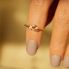 925 Sterling Silver Inlaid Zircon Fish Ring - Charming Charlie