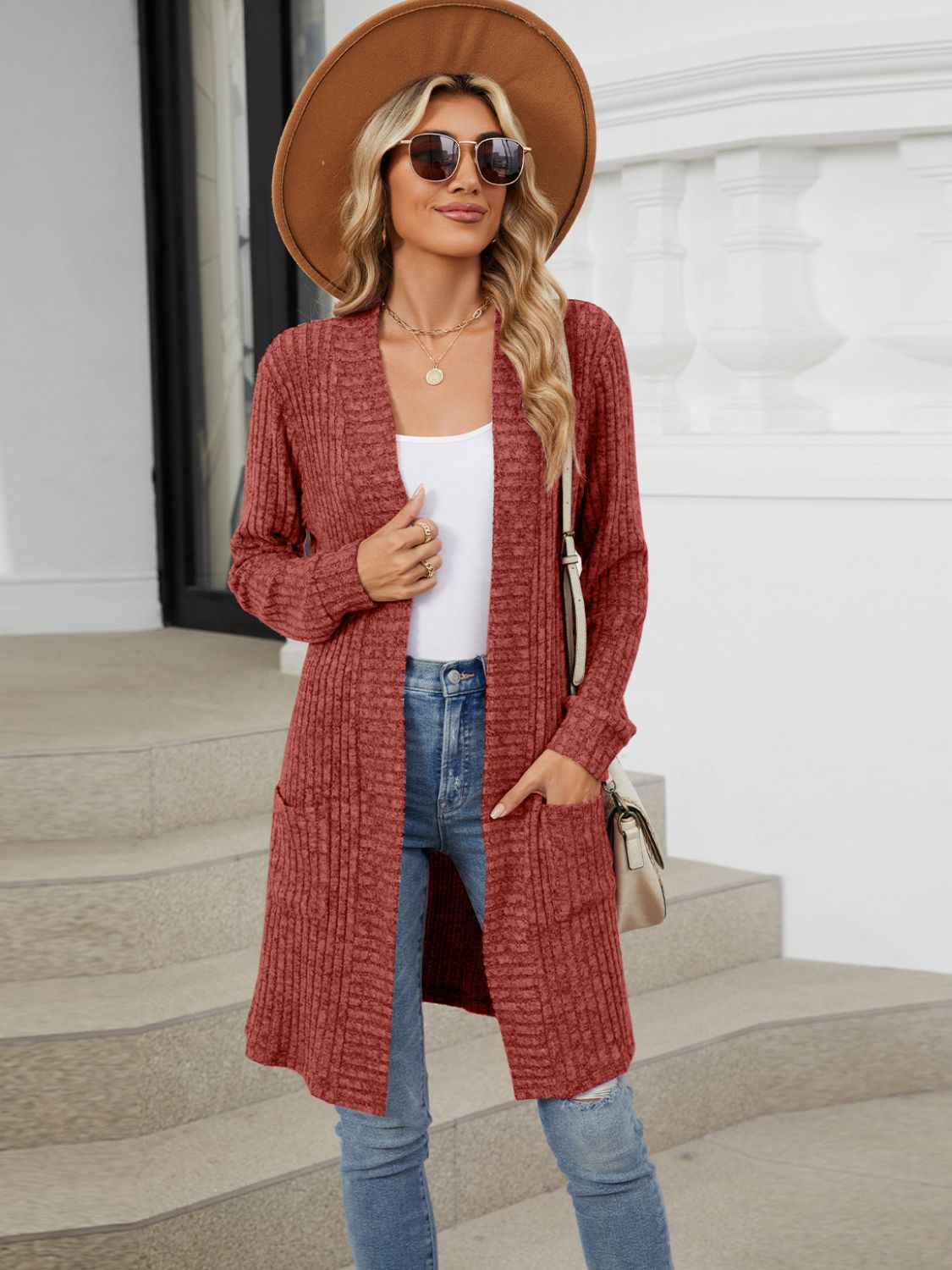 Open Front Long Sleeve Cardigan - Charming Charlie