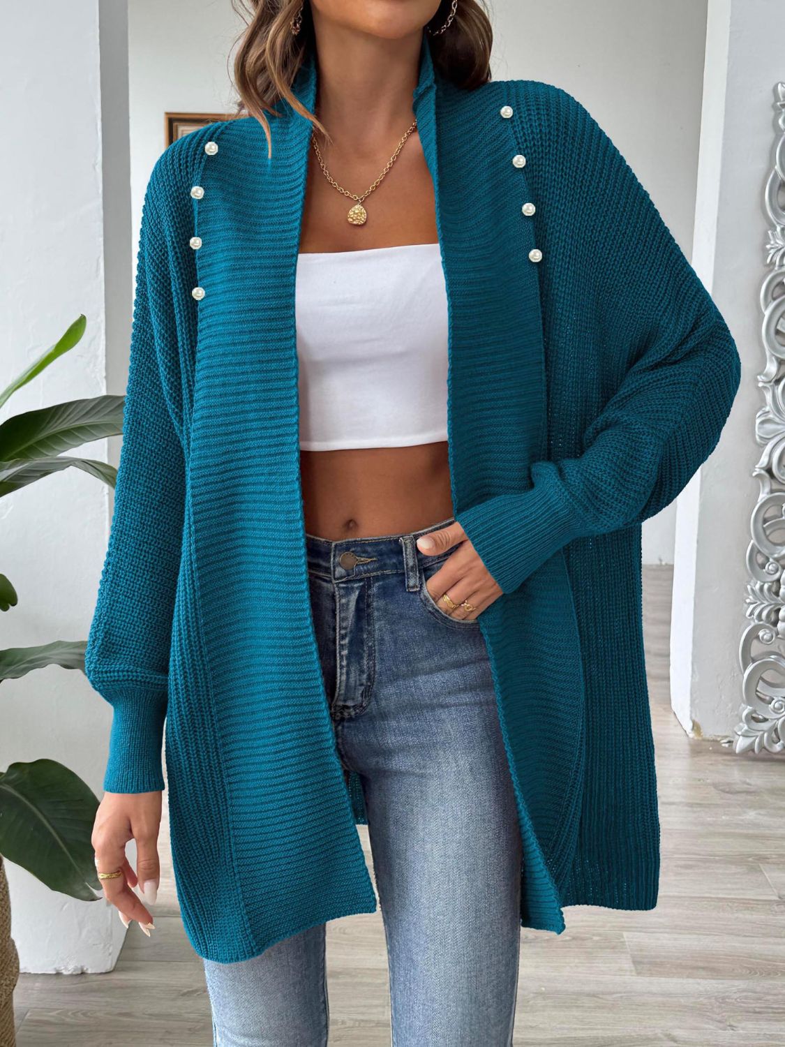 Open Front Long Sleeve Cardigan – Charming Charlie