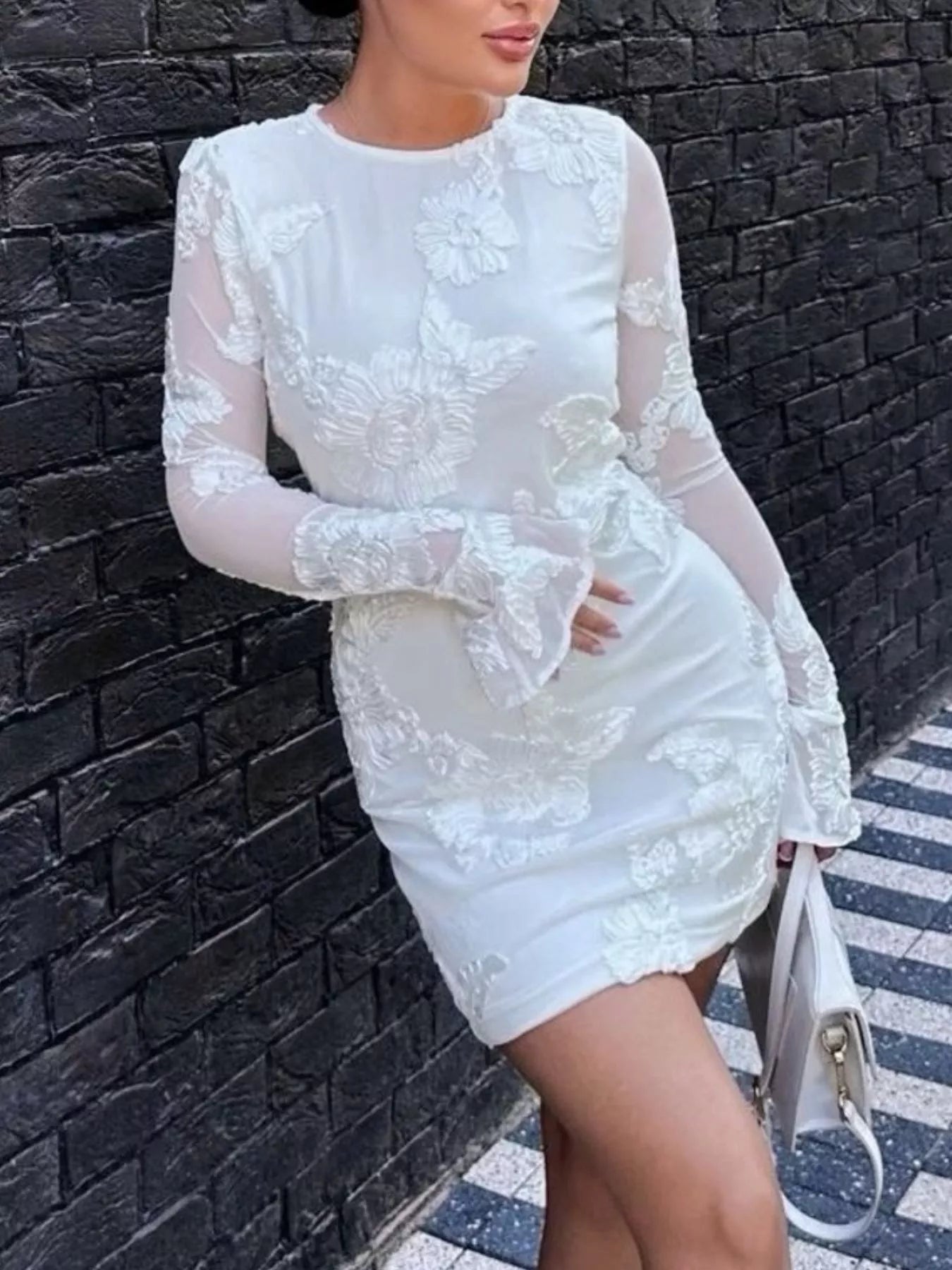 Floral Flounce Sleeve Mini Dress – Charming Charlie