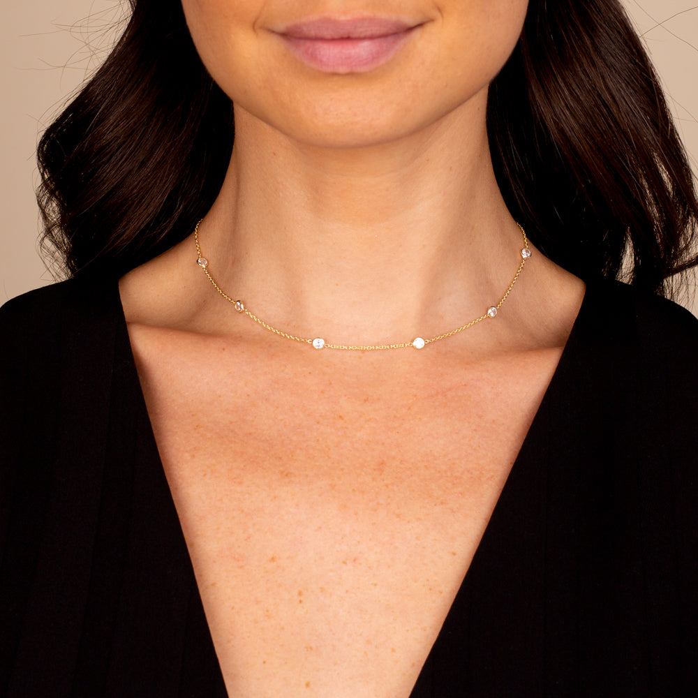  Diamond By The Yard Choker - Adina's Jewels