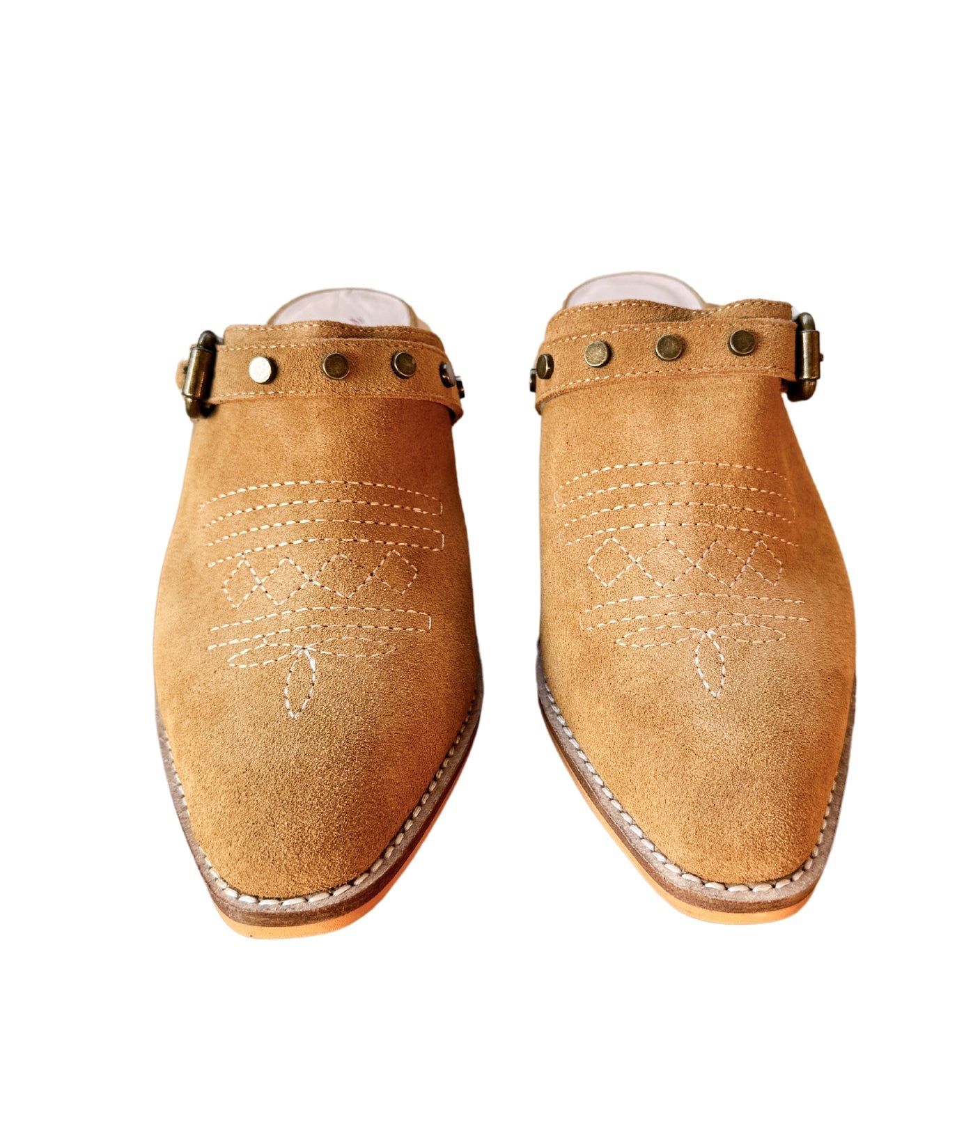 Drancy Western Mule in Tan - Charming Charlie