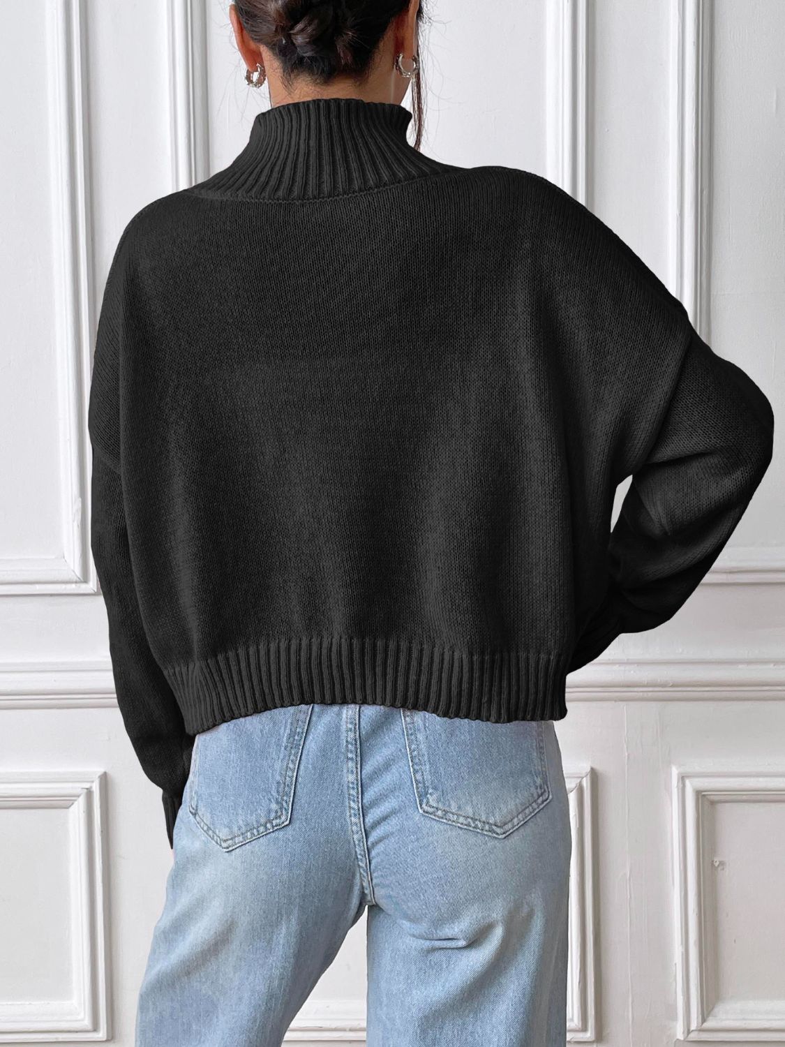 Heart Turtleneck Long Sleeve Sweater – Charming Charlie
