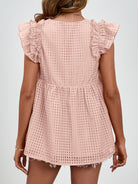 Ruched V-Neck Cap Sleeve Blouse - Charming Charlie