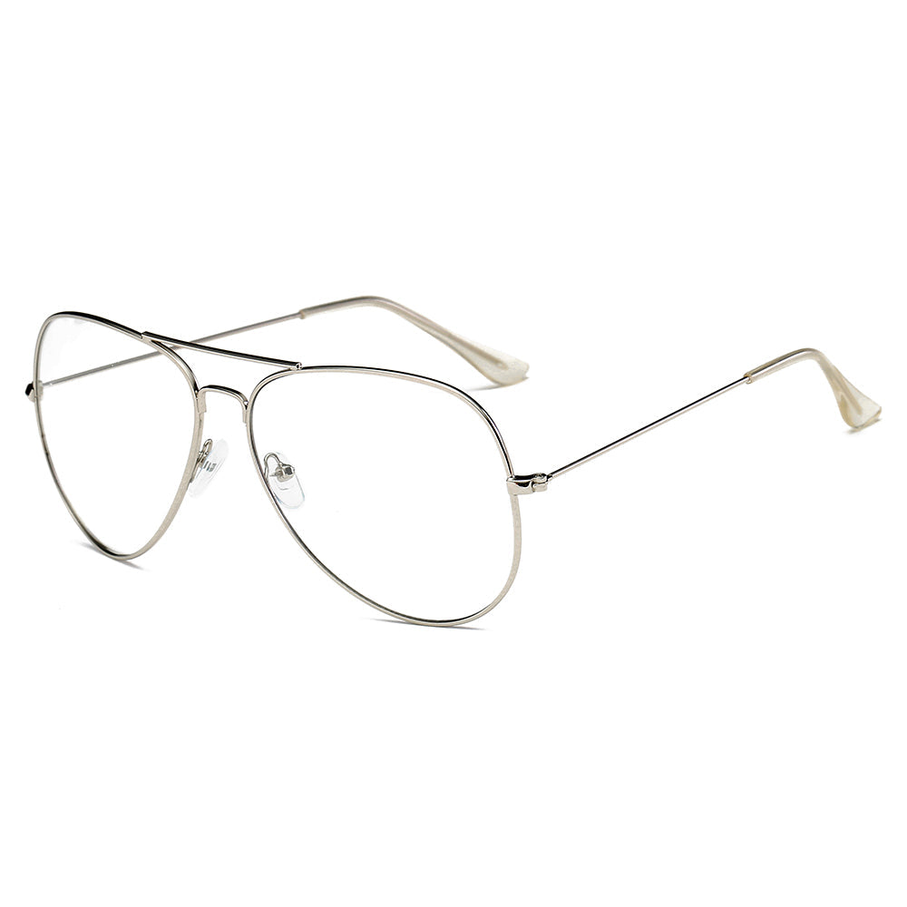 ENID | F1001 - Trendy Aviator Clear Glasses Lens Sun Glasses - Cramilo Eyewear - Stylish Trendy Affordable Sunglasses Clear Glasses Eye Wear Fashion