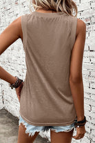 V-Neck Wide Strap Tank - Charming Charlie