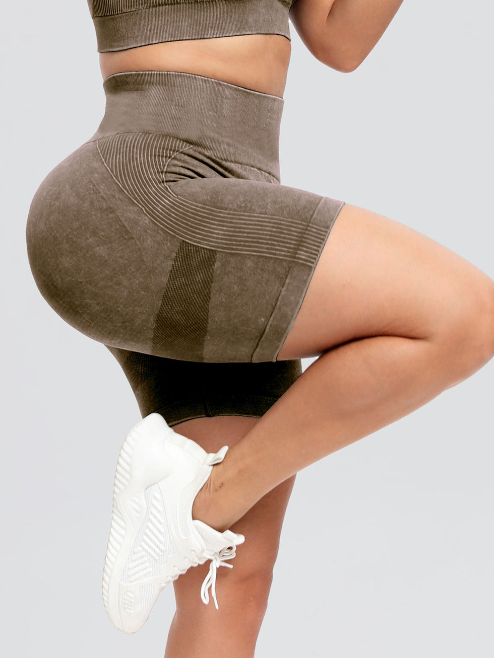 Women's High Waist Running Shorts – 5” Biker Shorts With Tummy Control, Activewear For Gym & Lounge