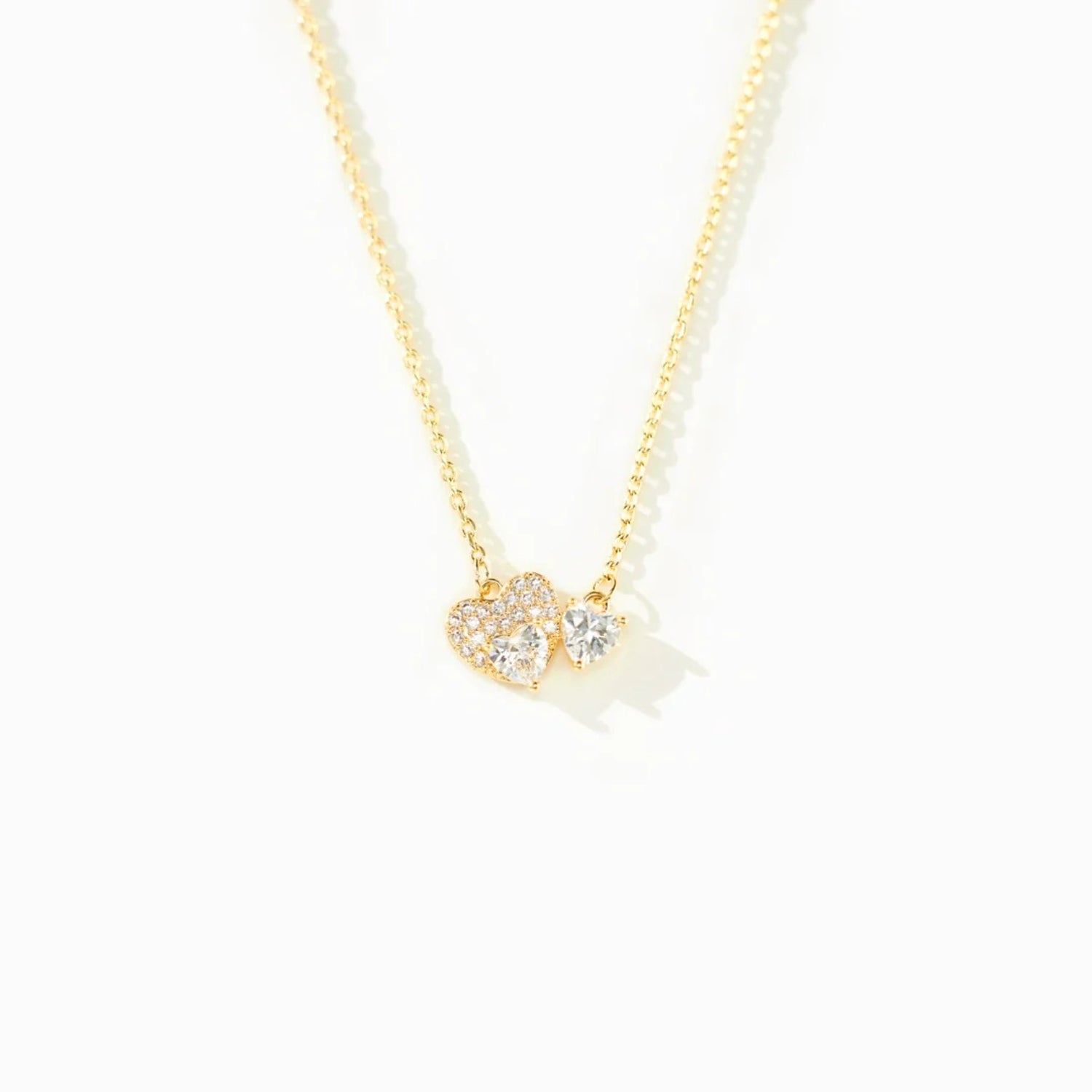 18K Gold-Plated 925 Sterling Silver Zircon Heart Necklace - Charming Charlie