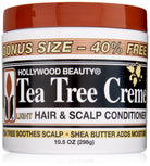 Hollywood Beauty Tea Tree Creme Hair and Scalp Conditioner, White , 10.5 Ounce - Charming Charlie