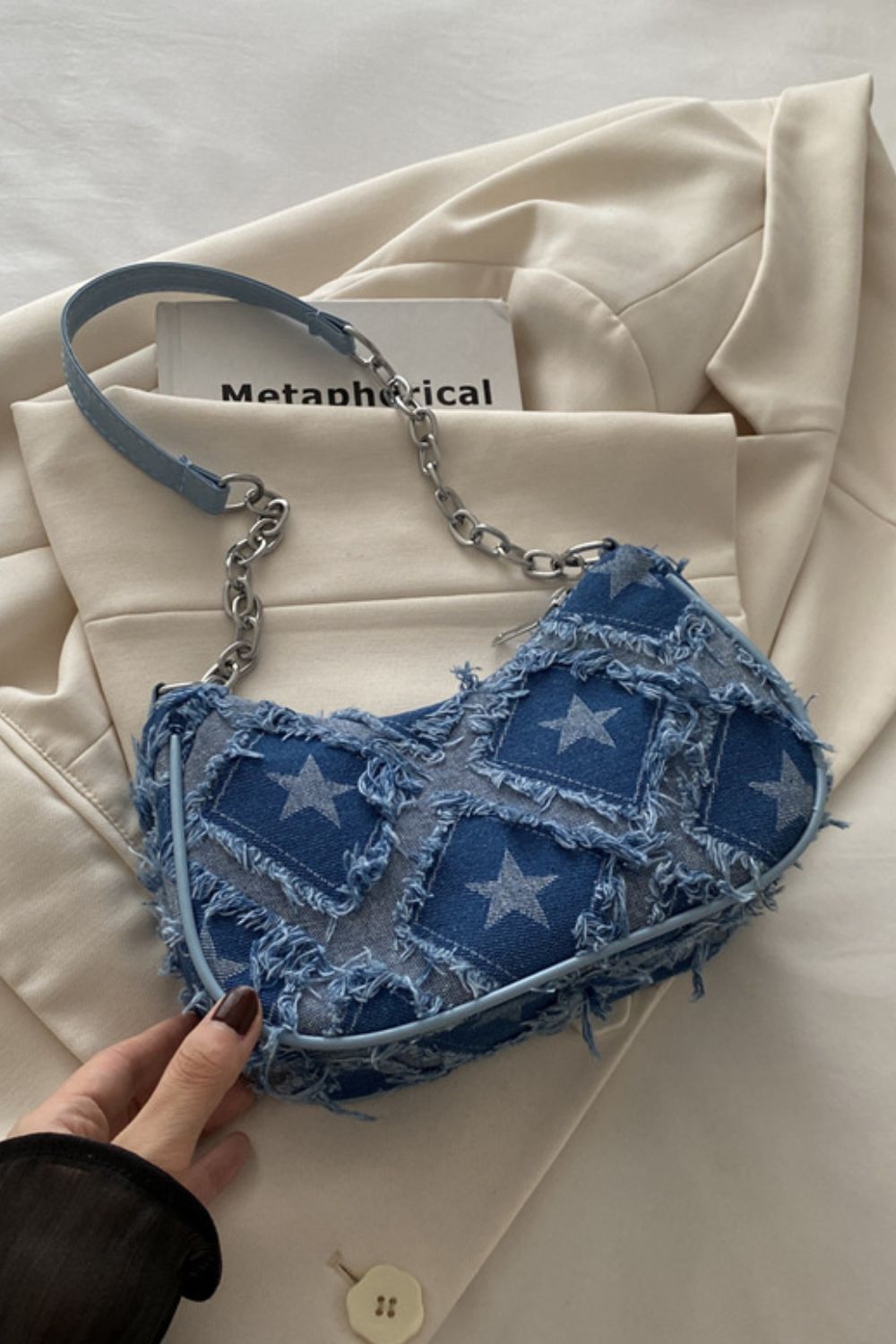 Fringe Star Print Shoulder Bag - Charming Charlie