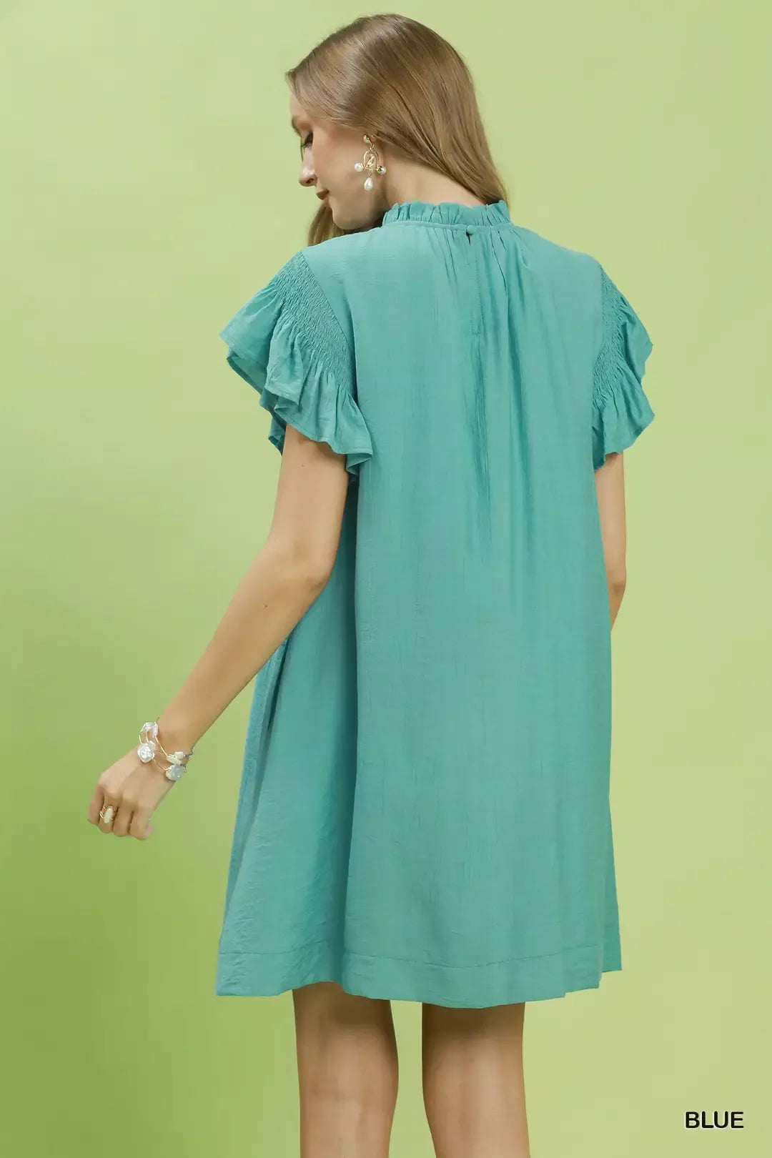 Umgee Ruffle Flutter Sleeve Dress Charming Charlie Umgee Ruffle Flutter Sleeve Dress Charming Charlie