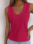 Solid Scoop Neck Tank - Charming Charlie