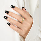 925 Sterling Silver Inlaid Zircon Ring - Charming Charlie