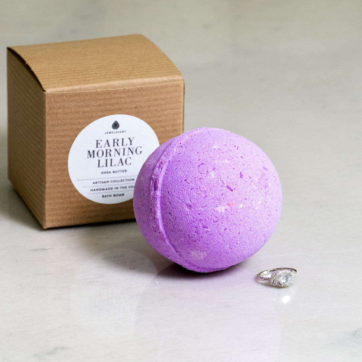 Early Morning Lilac 10oz Jewelry Bath Bomb - Charming Charlie