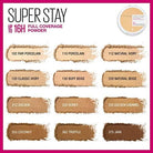 Maybelline Super Stay Full Coverage Powder Foundation Makeup Up to 16 Hour Wear Soft Creamy Matte 1 Count - Charming Charlie