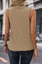 Textured Notched Tank - Charming Charlie