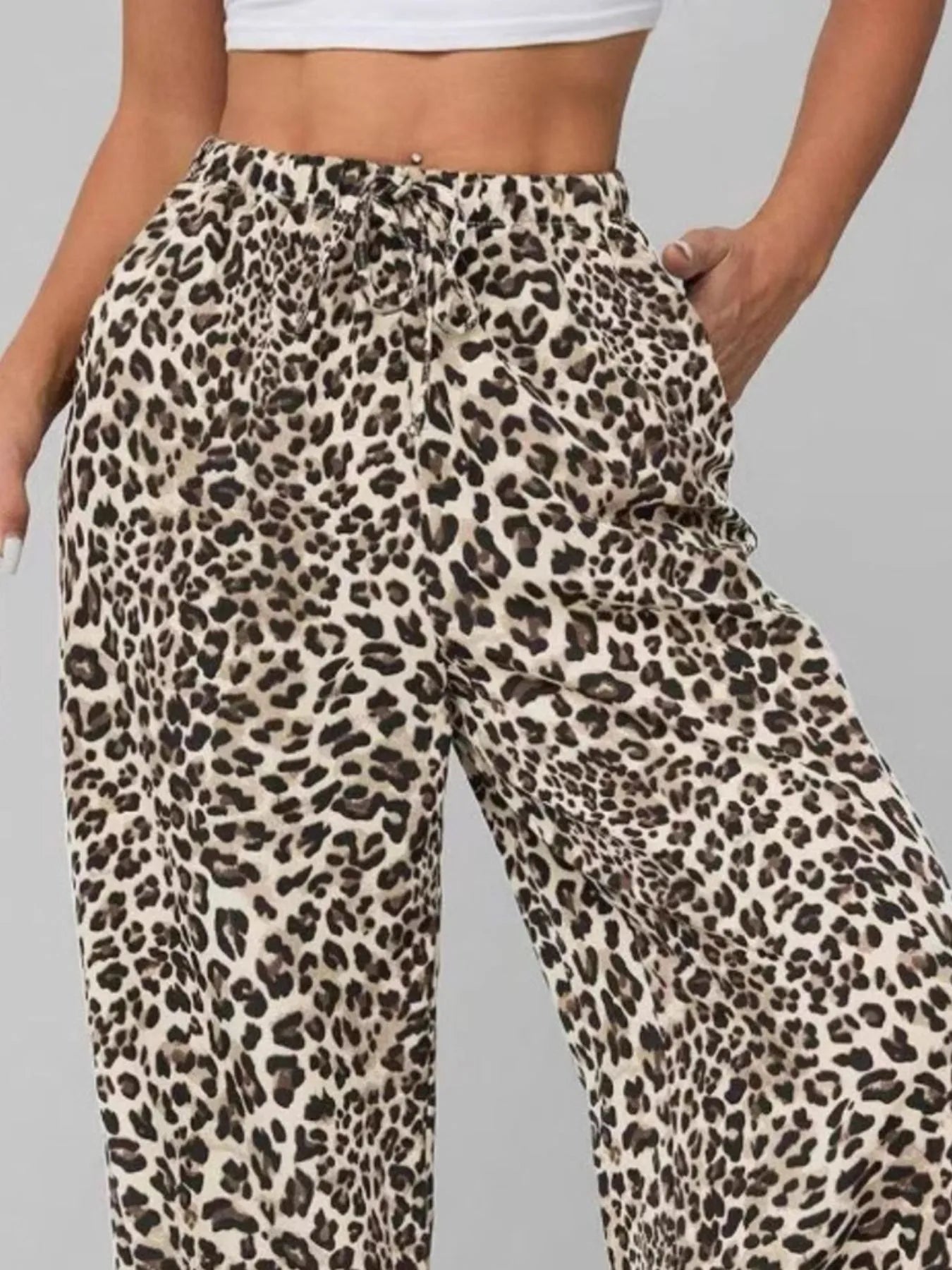 Leopard Print Wide Leg Pants – Charming Charlie