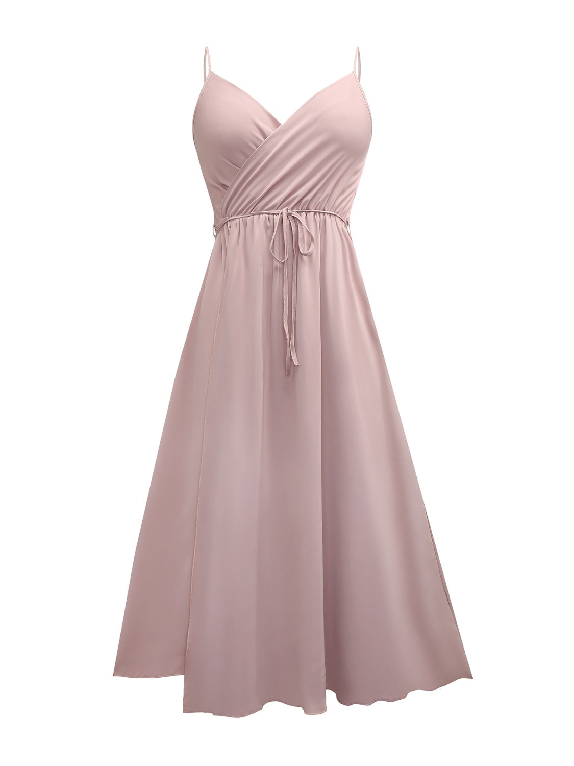 Tied Surplice Sleeveless Midi Cami Dress – Charming Charlie