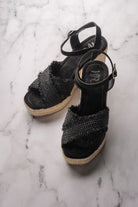 Elinor Wedge in Black - Charming Charlie