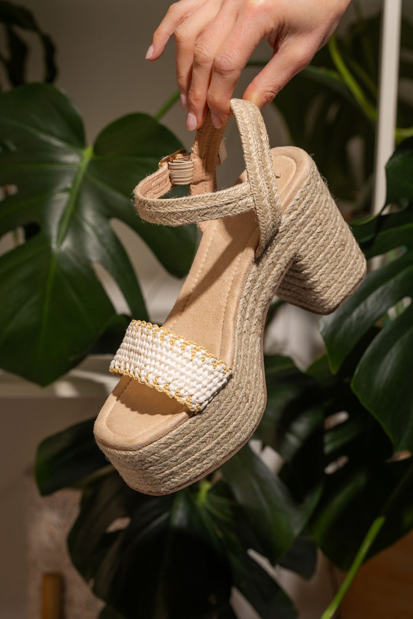 Elise Wedge in Off White - Charming Charlie