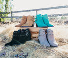 Elsa Leather Ankle Boot in Tan - Charming Charlie