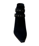 Elsa Leather Ankle Boot in Black - Charming Charlie