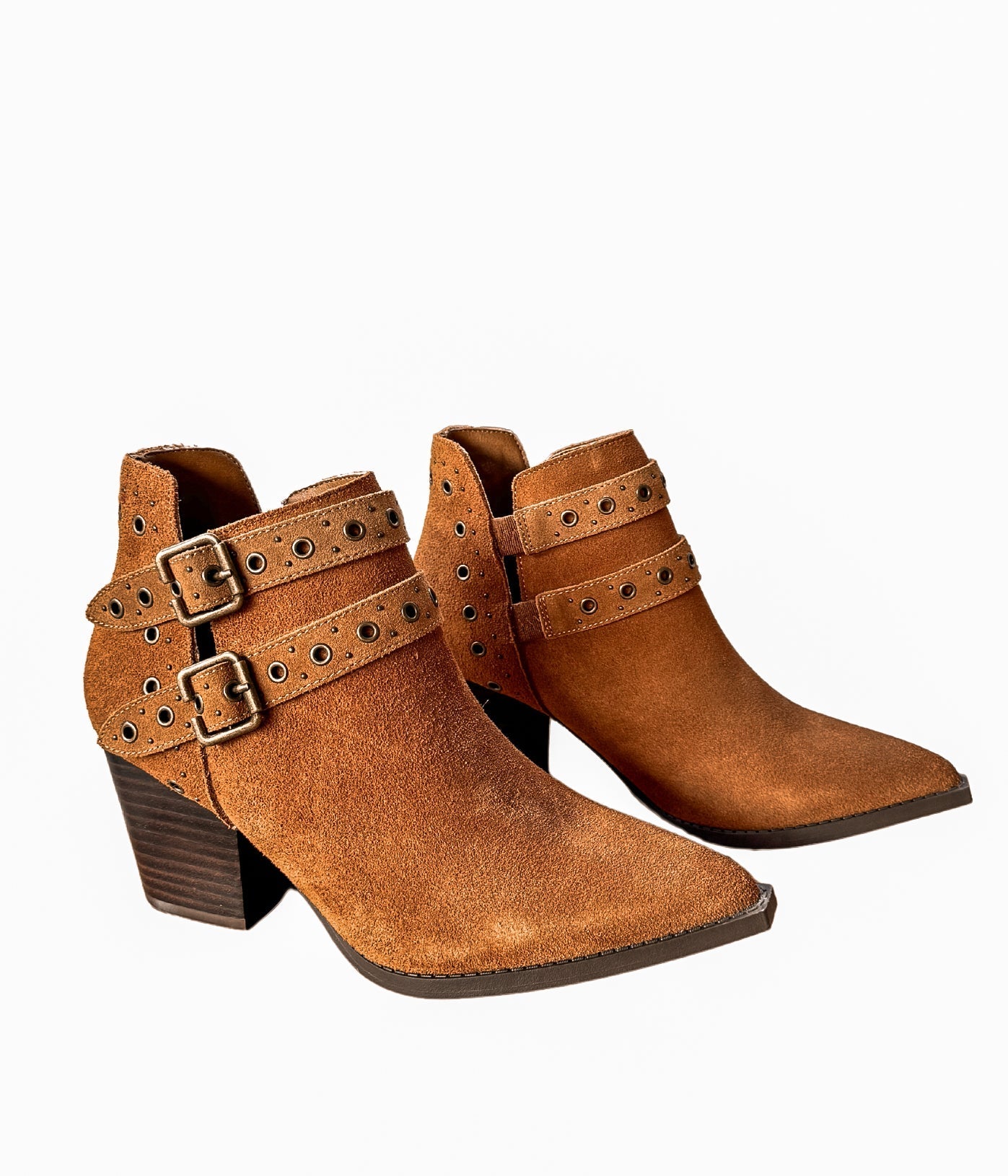 Elsa Leather Ankle Boot in Tan - Charming Charlie